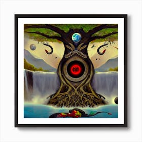 Tree Of Qliphoth Adventure Beyond The Mask 4 Art Print