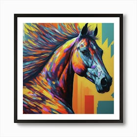 Colorful Horse 1 Art Print