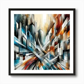 My Busy City Art Print