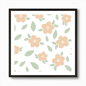 Minimalist flowers Art Print