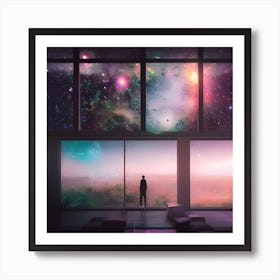 Galaxy Painting Art Print