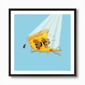 Fancy Pizza Steve Art Print