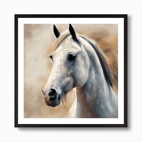 Portrait Of A Horse Art Print