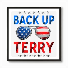 Hot Trend Back Up Terry American Flag Sunglasses Usa Art Print