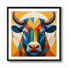 Bull Head Art Print