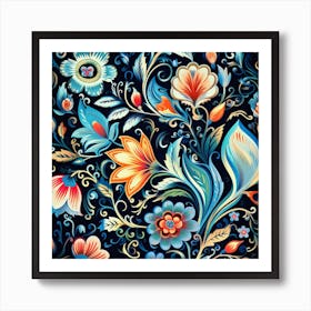 Floral Pattern 2 Art Print