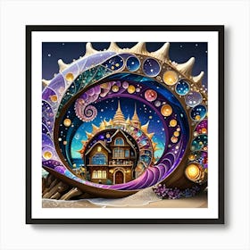 House In The Shell Art Print