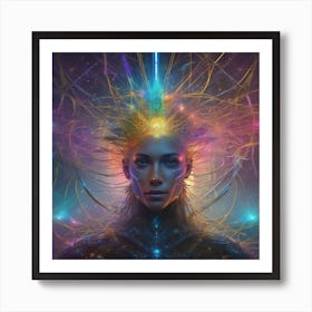 Psychedelic Woman 4 Art Print