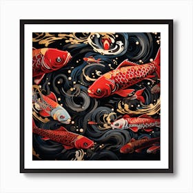 Koi Fish 3 Art Print