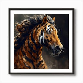 The Tigress Horse Art Print