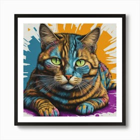 Cat Painting Art Print