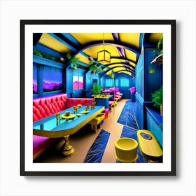 Train Station Art Print