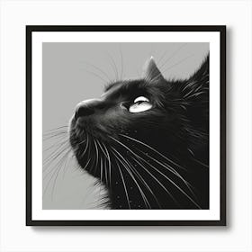 Black Cat 1 - city wall art, colorful wall art, home decor, minimal art, modern wall art, wall art, wall decoration, wall print colourful wall art, decor wall art, digital art, digital art download, interior wall art, downloadable art, eclectic wall, fantasy wall art, home decoration, home decor wall, printable art, printable wall art, wall art prints, artistic expression, contemporary, modern art print Art Print