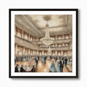 Ballroom Dance art Art Print