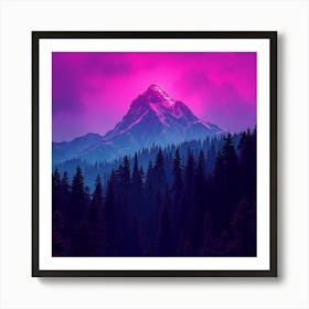 Purple Mountain 1 Art Print