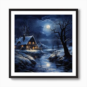 Winter's Night Art Print
