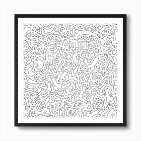 Penis white Art Print