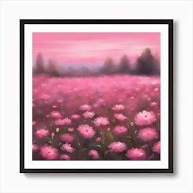 Pink Flowers Art Print