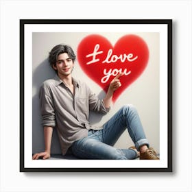 I Love You 4 Art Print