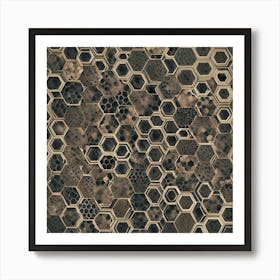 Hexagonal Pattern 3 Art Print