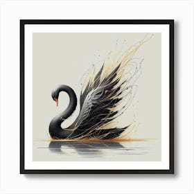 Black Swan 3 Art Print