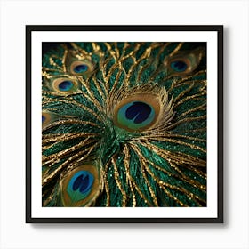 Peacock Feathers 8 Art Print