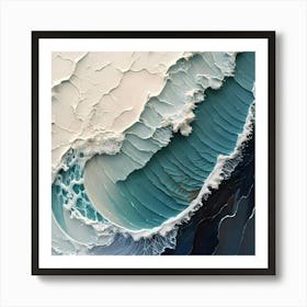 Abstract Of Waves Art Print