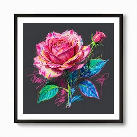 Default A Pink Rose 1 Db32eaa2 E679 44cb B1d0 E883fd23988a 0(1) Art Print