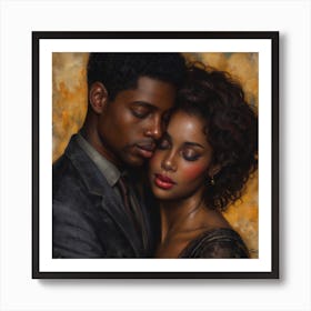 Echantedeasel 93450 African American Black Love Stylize 970 Eba3e78c 190e 4ec5 A497 7d0c4e5f57c4 Art Print