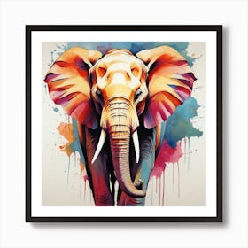 Elephant Painting 2 Art Print