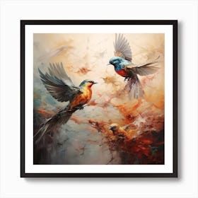 Birds Flying 2 Art Print