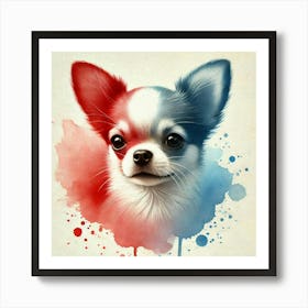 Watercolor Chihuahua 1 Art Print