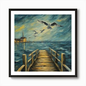 Sea Gulls Art Print