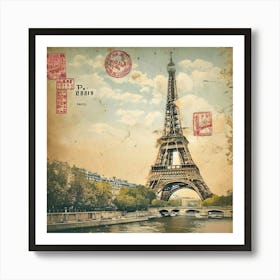 Paris Eiffel Tower Art Print