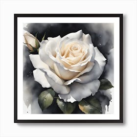 White Rose Art Print