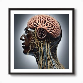 Human Brain And Nervous System 2 Art Print