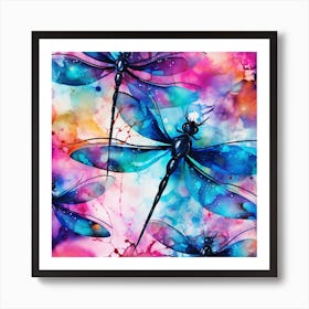 Dragonflies 28 Art Print