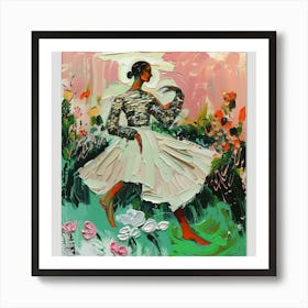 Dancer In The Garden Art Print