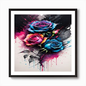 Heart Of Roses Art Print