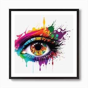 Colorful Eye Art Print