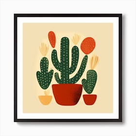 Cactus Illustration Art 71 Art Print