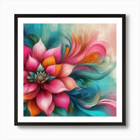 Flower Painting Art Print