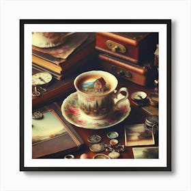 Tea Art 345 Art Print