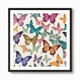 Butterflies 10 Art Print