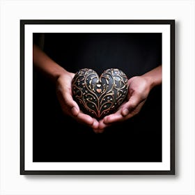 Heart In Hands Art Print