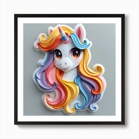 Unicorn 506 Art Print