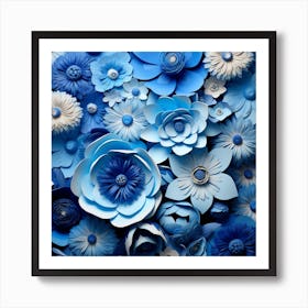 Paper Flowers Art Print