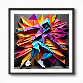 Origami Dancer 69 Art Print