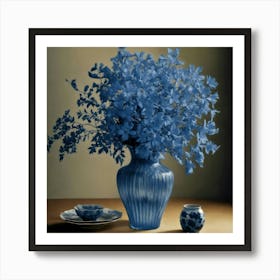 Blue Vase Art Print