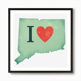 I Love Nh Art Print